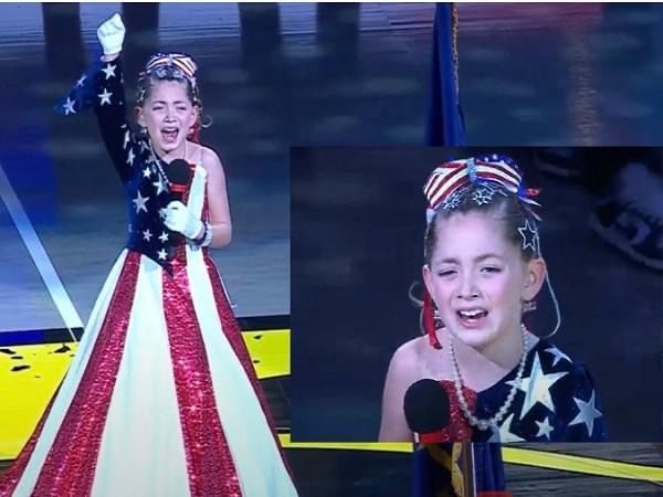 The Young Stars Patriotic Performance: A 9-Year-Old Girls Emotional Rendition of the National Anthem at an NBA Game