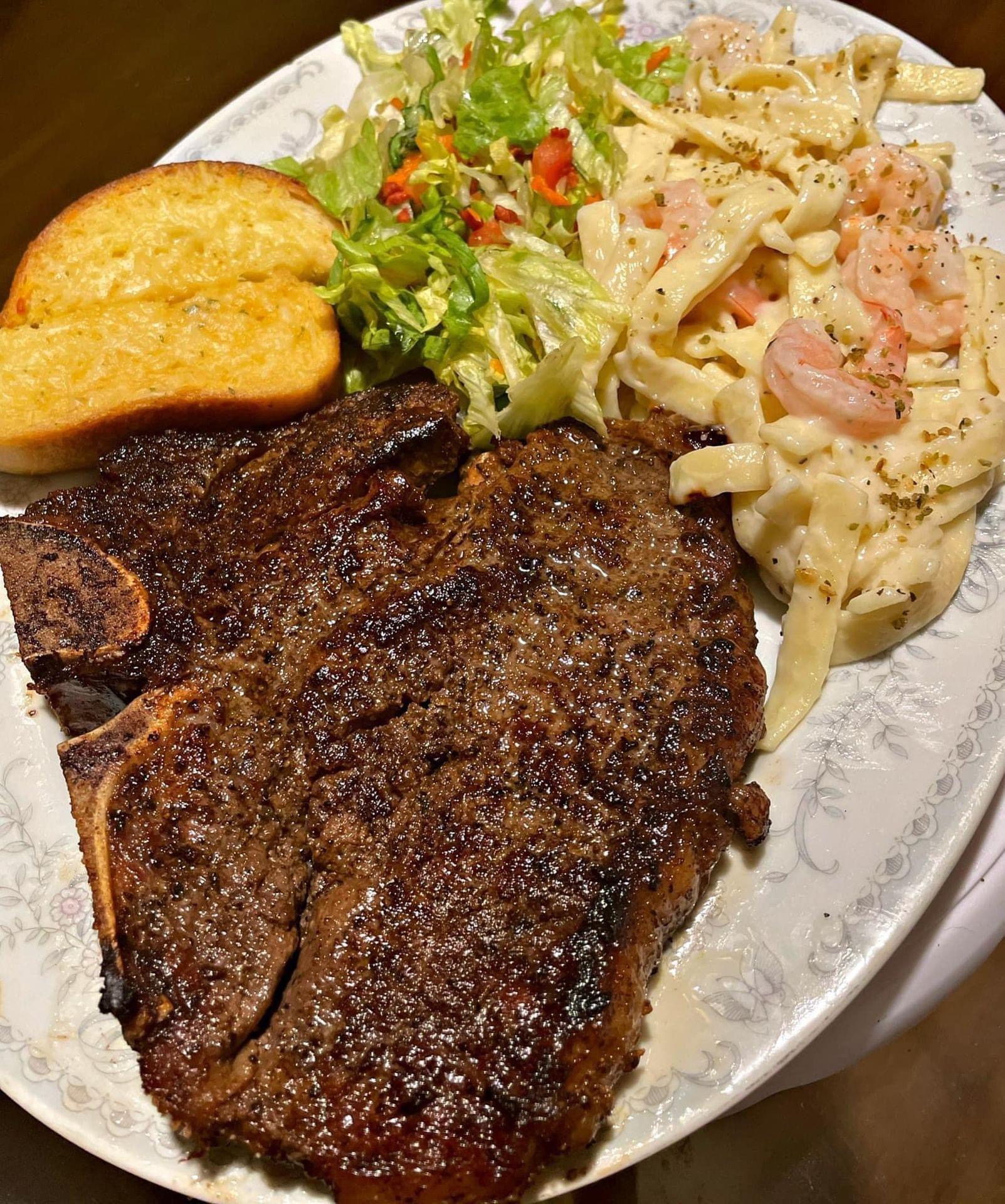 Seared T-Bone Steak