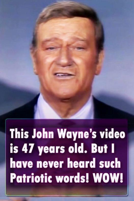 47 years later, John Wayne’s patriotic message still resonates – a must-see!