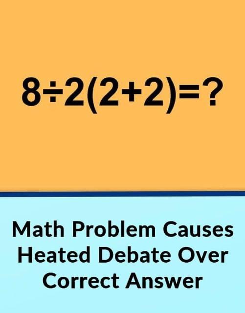 Arguments Over A Math Problem Lead to Controversy How to Resolve It